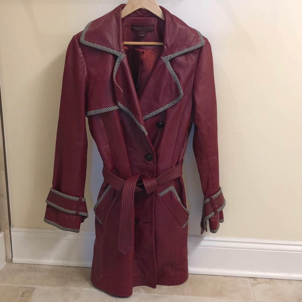 Leather coat